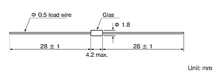 CT Thermistor Dimension